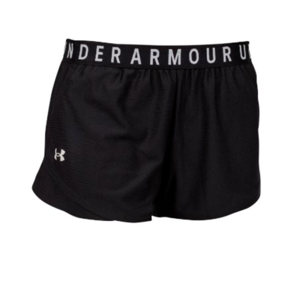 Brand New Ladies Under Armour Black Play-Up 3.0 Athletic Shorts.